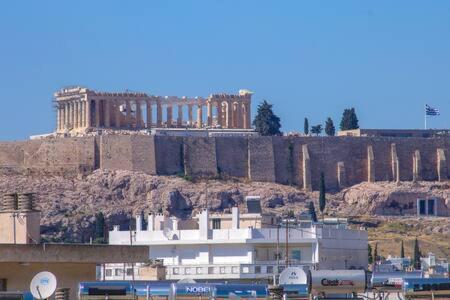 Studio With Private Terrace And View Of Acropolis! Aten Exteriör bild